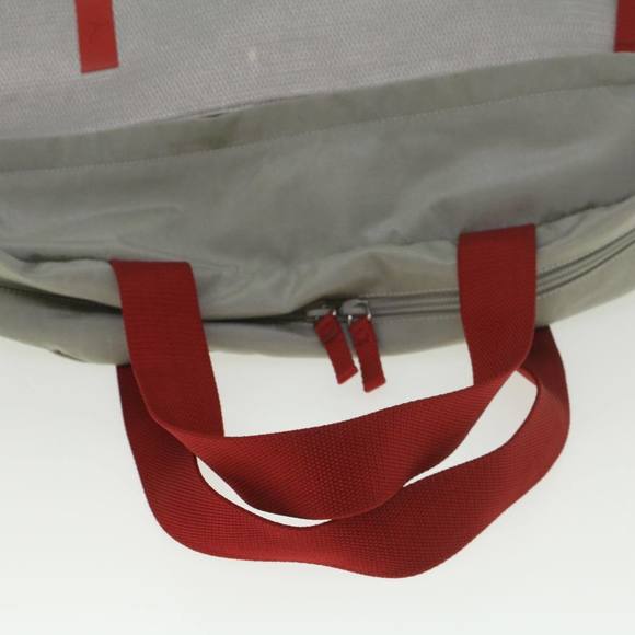 PRADA Sports Tote Bag Nylon Silver Red Auth bs9019 - Picture 7 of 16